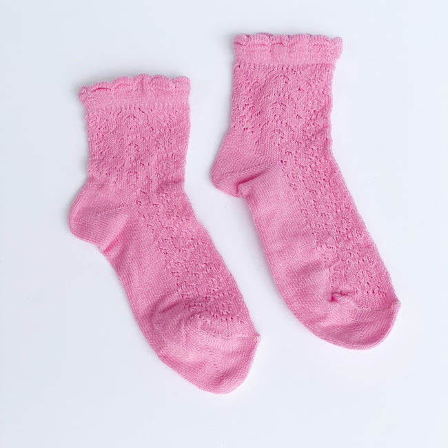 Ankle Socks crochet Pink