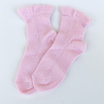 Ankle Socks crochet Baby Pink